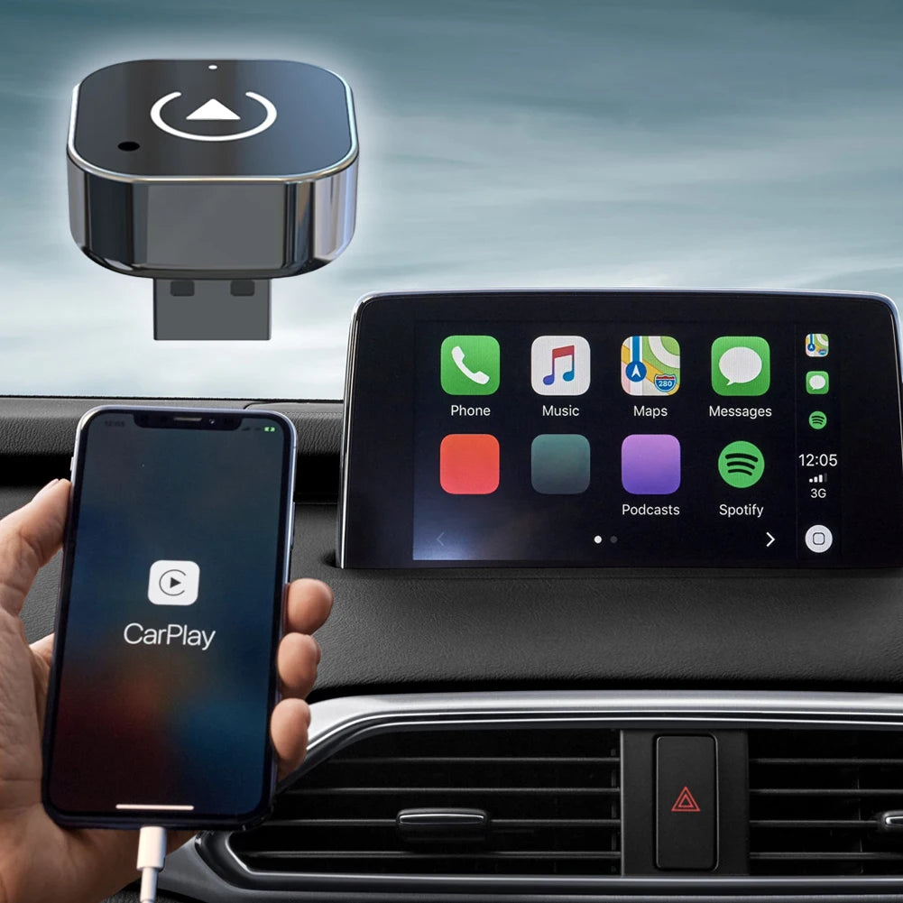 Transform Your Driving Experience with the 2-in-1 Wireless CarPlay & Android Auto Adapter – Smart USB Dongle for Effortless Connectivity!